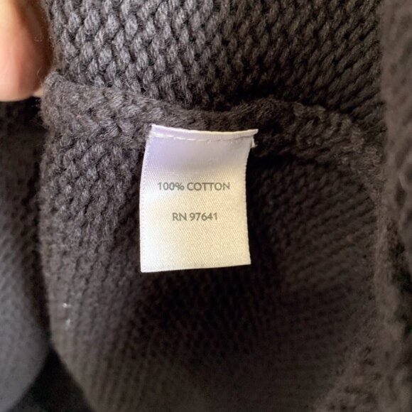 J. Jill Women’s Tunic Sweater Size XS Black Knit Ruffle Dark Academia Feminine - Picture 8 of 10